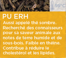 Les couleurs du thé : le pu erh colors of tea