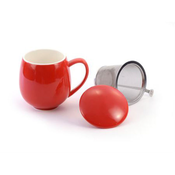 Mug Rouge et son filtre Colors of Tea