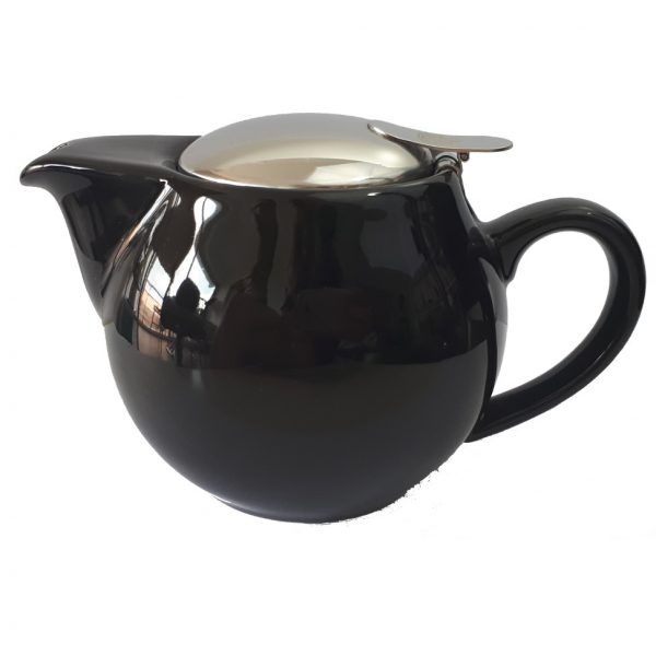 théière noire avec filtre intégré colors of tea