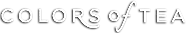 Colors of tea ecrit en blanc ombré
