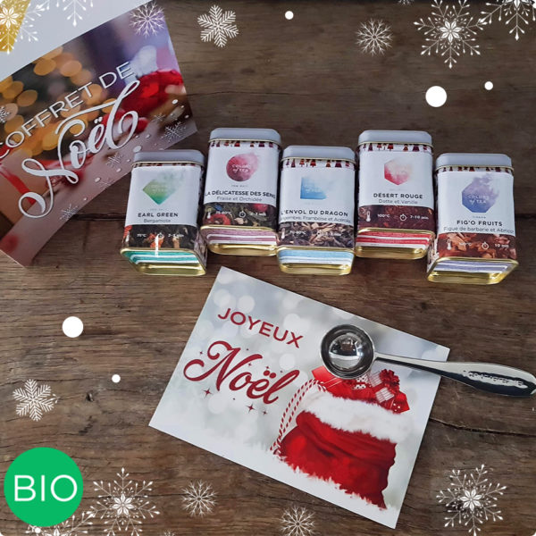 Coffret Best of Noël à composer téh et tisane bio colors of tea