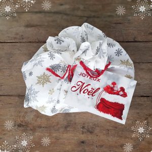 Pochette cadeau fait main coffret Tea for two